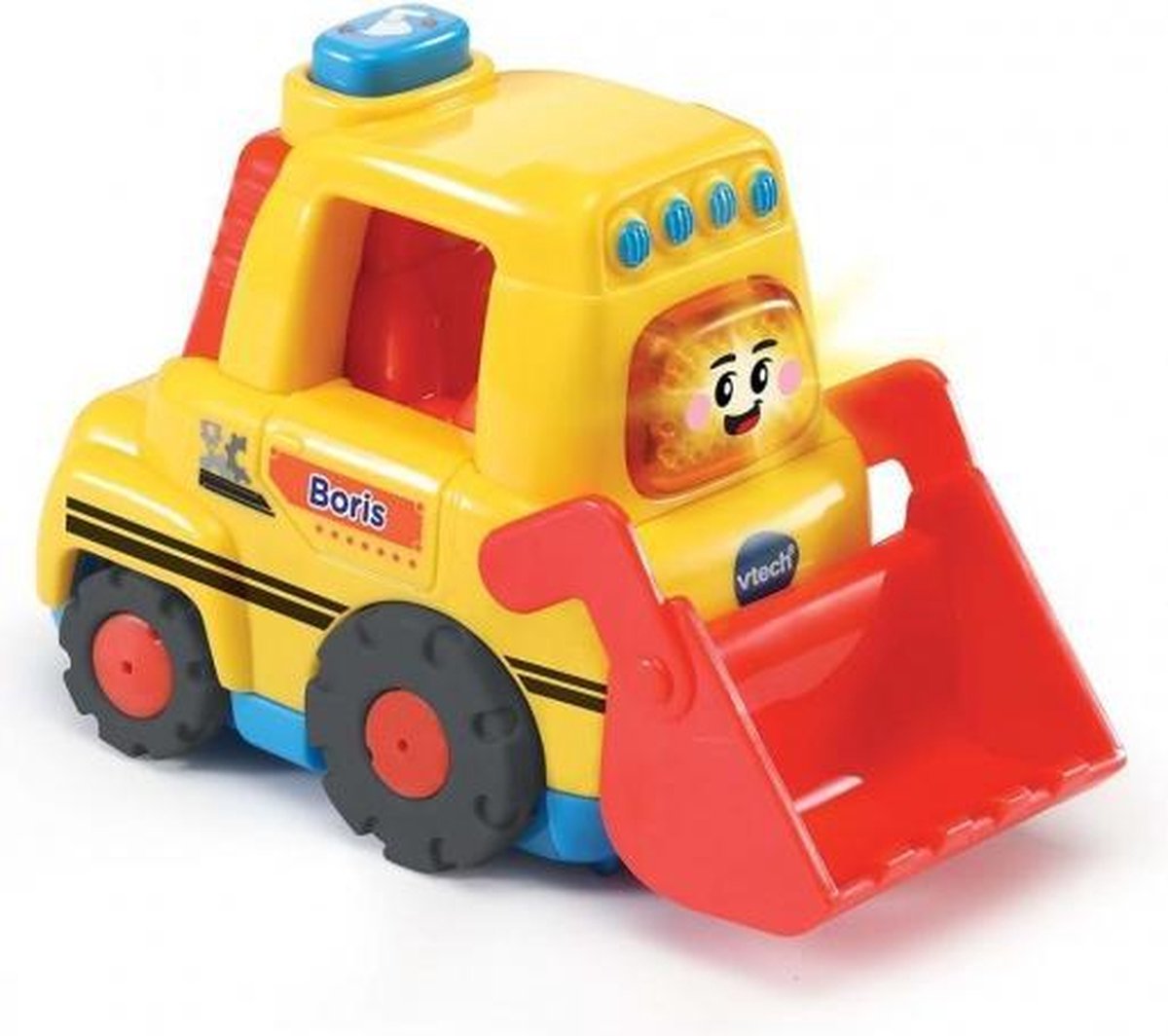 Toet Toet auto: Boris Bulldozer geel 12,7 cm