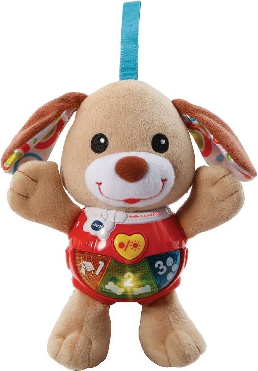 VTech Baby Knuffel en Speel Puppy bruin