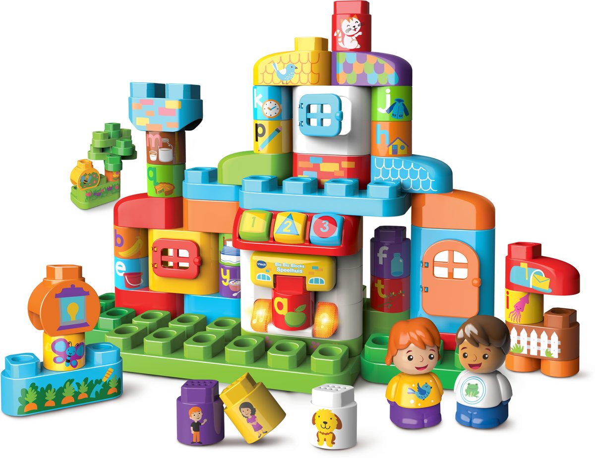 VTech Bla-Bla-Blocks Speelhuis - Interactief Constructiespeelgoed