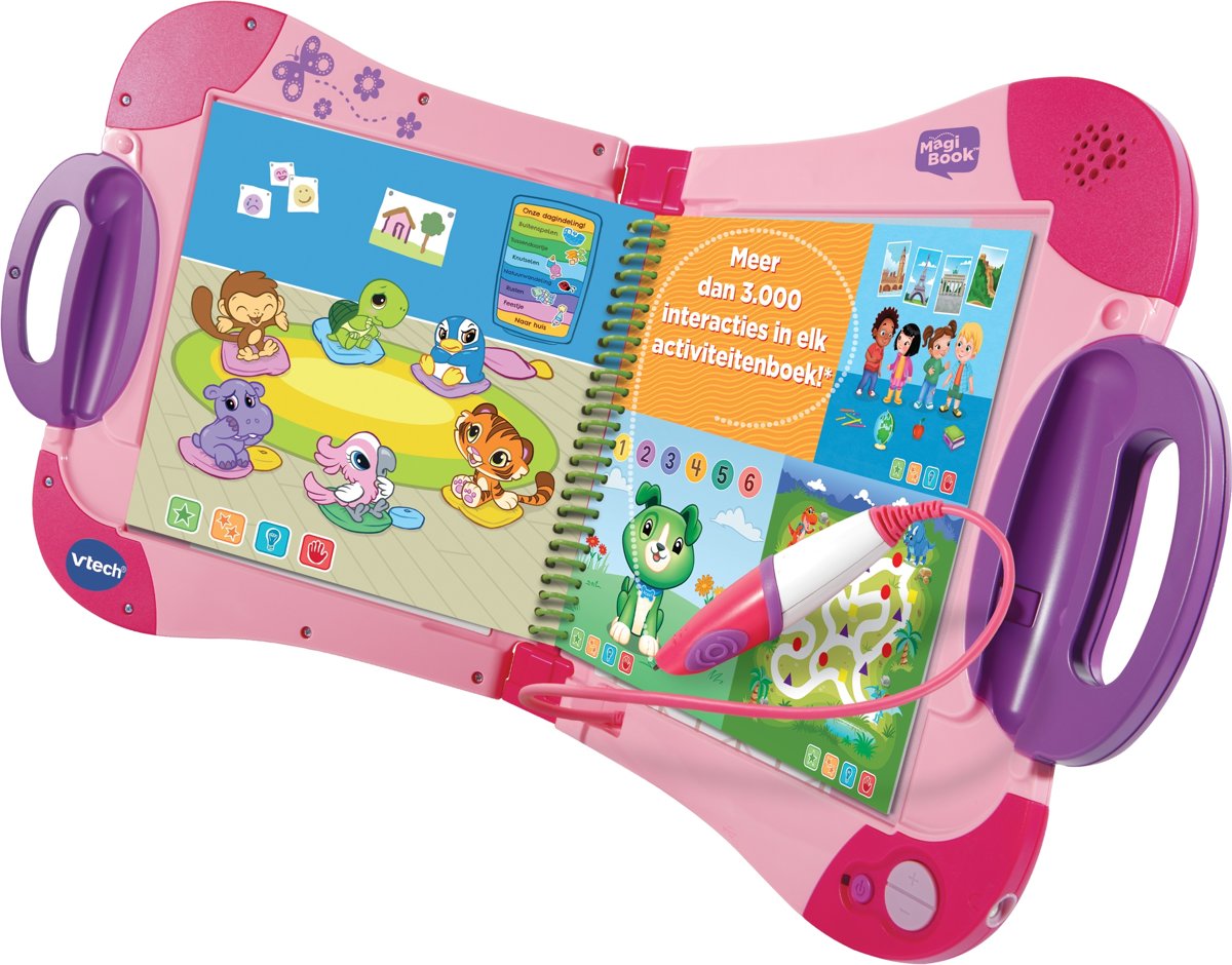 VTech MagiBook Roze (Inclusief Activiteitenboek: Een Dag Uit Het Dagelijks Leven)