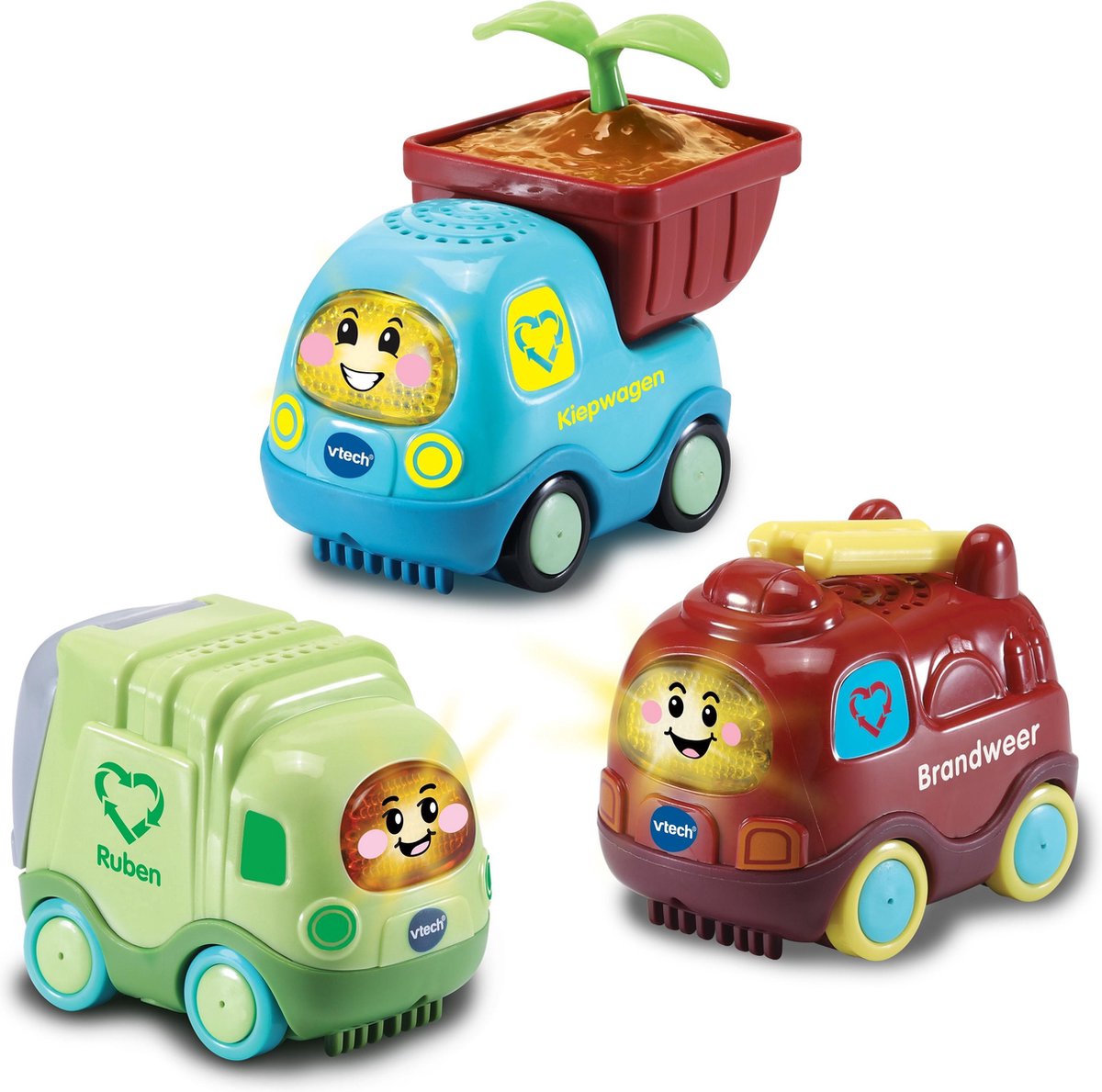 VTech Toet Toet Autos ECO Trio Pack NL - Educatief Speelgoed