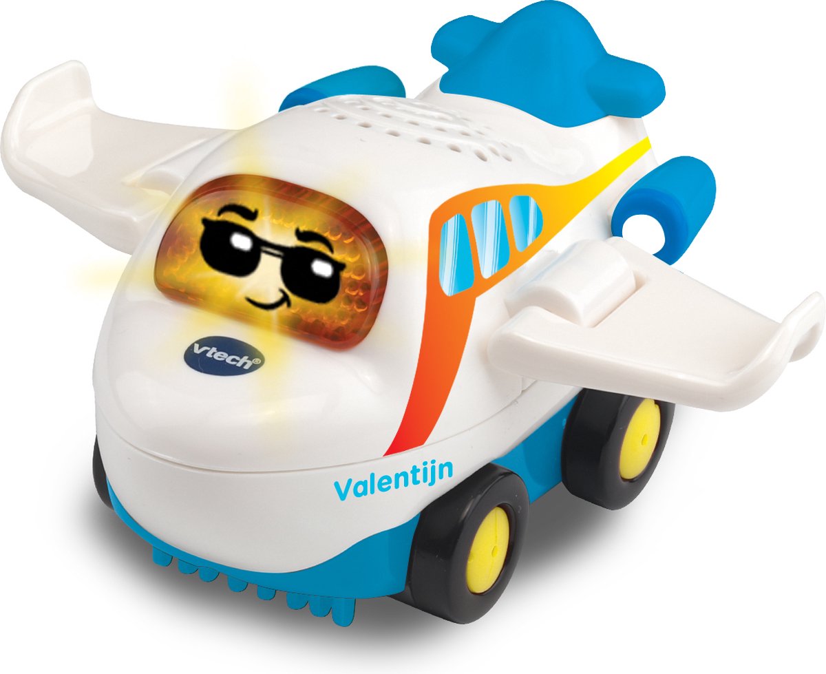   Toet Toet Autos Vliegveld - Educatief Speelgoed - Inclusief Valentijn Vliegtuig - met Geluidseffecten - 1 tot 5 Jaar