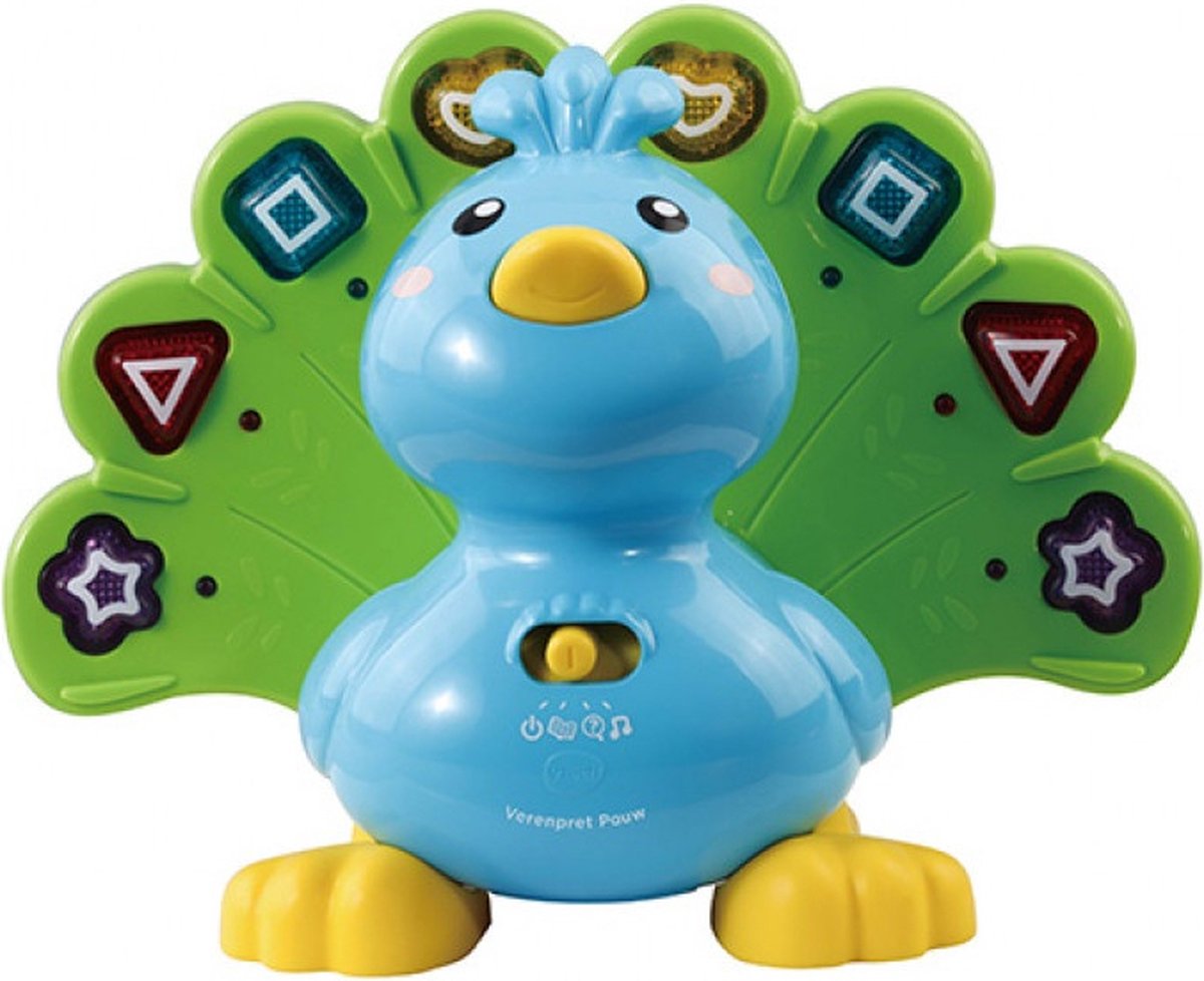 VTech verenpret pauw 25 cm- VTech educatief speelgoed- Kinderspeelgoed