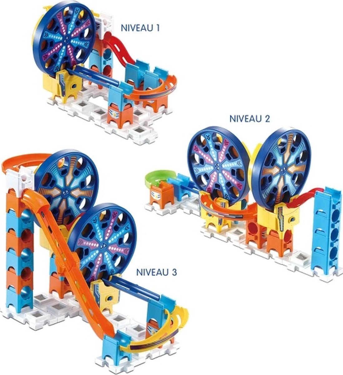 Vtech-Knikkerset - Marble Rush -   - Expansion Kit Electronic - Fun Fair Set Circuit 26 Onderdelen Baan met Hellingen + 4 Jaar - Motorische vaardigheden - creativiteit