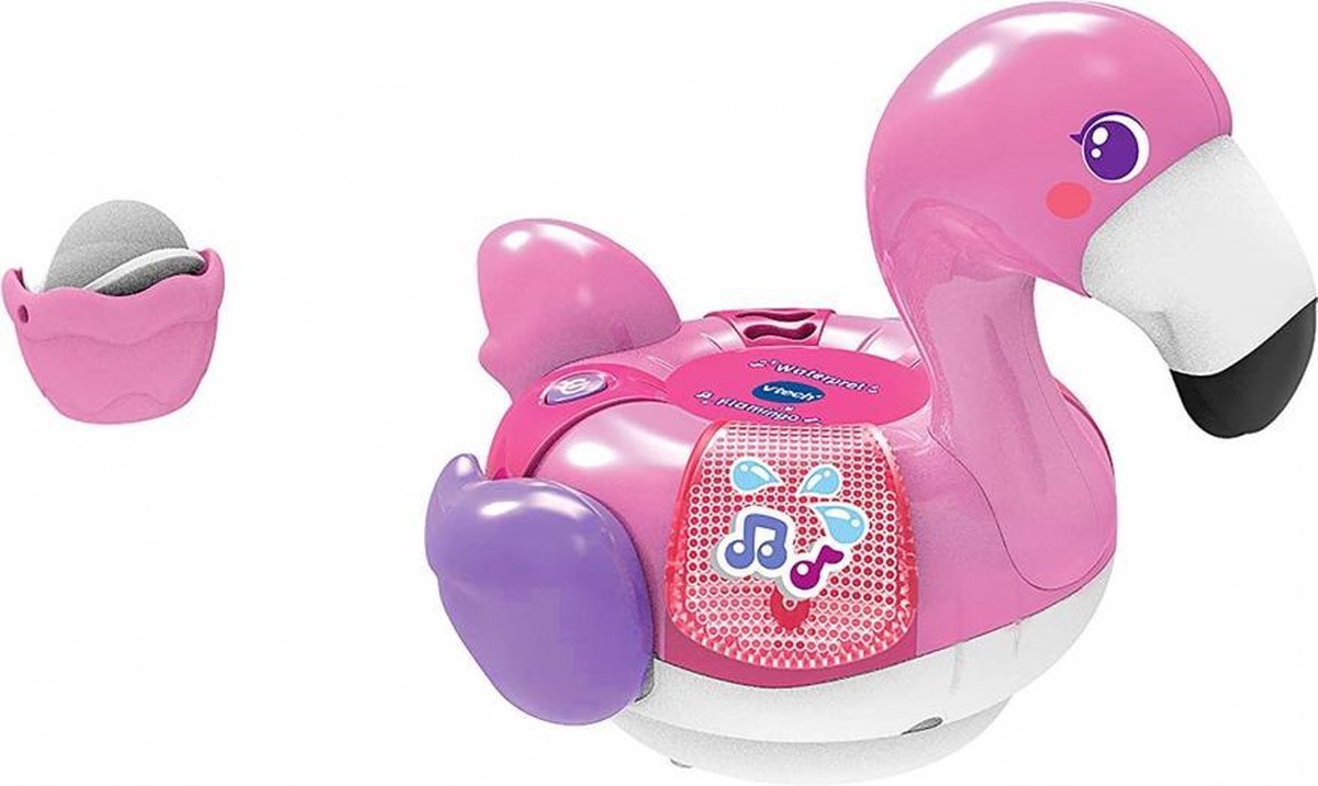 Waterpret Flamingo roze junior 13,5 x 17, 5 x 16,5 cm