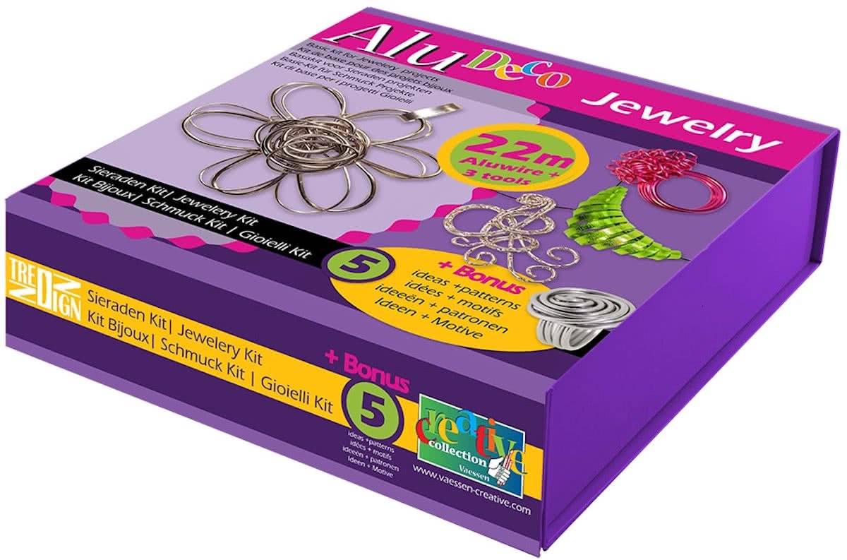 Alu deco / aluminium wire sieraden kit