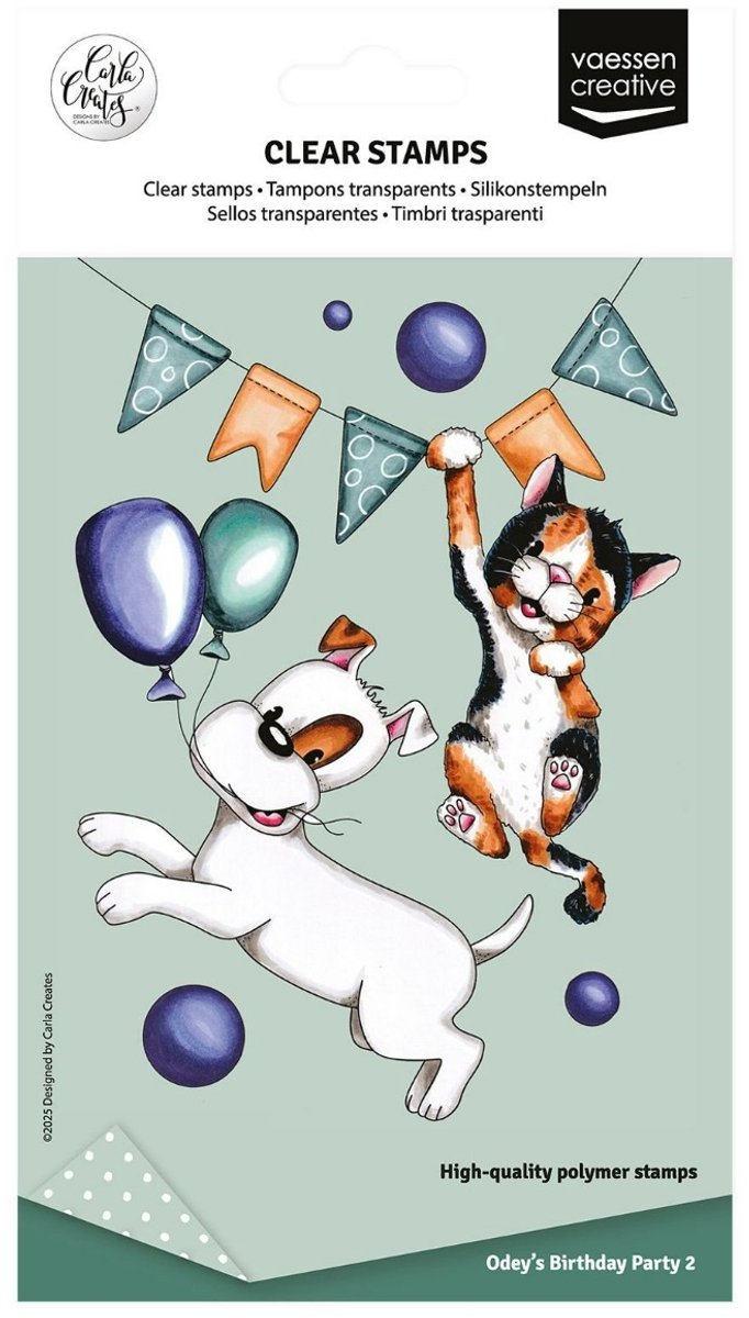 Clearstamps Odeys birthday party 2 - Carla Creates