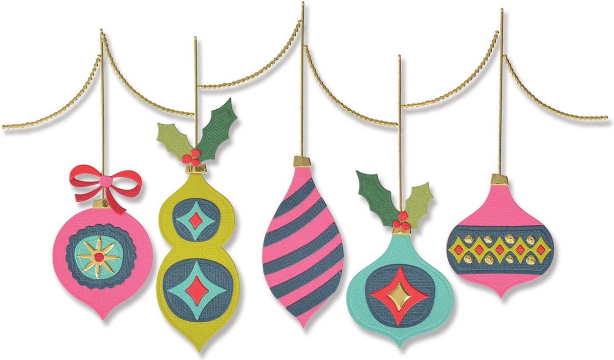 Sizzix Thinlits Die Set Funky Baubles