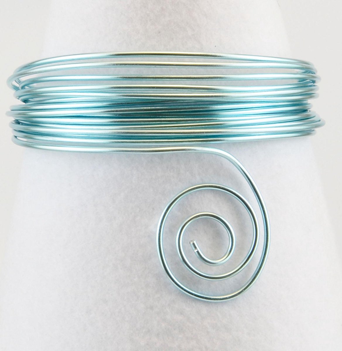   Aluminium Draad - 2mm - 50m - IJsblauw