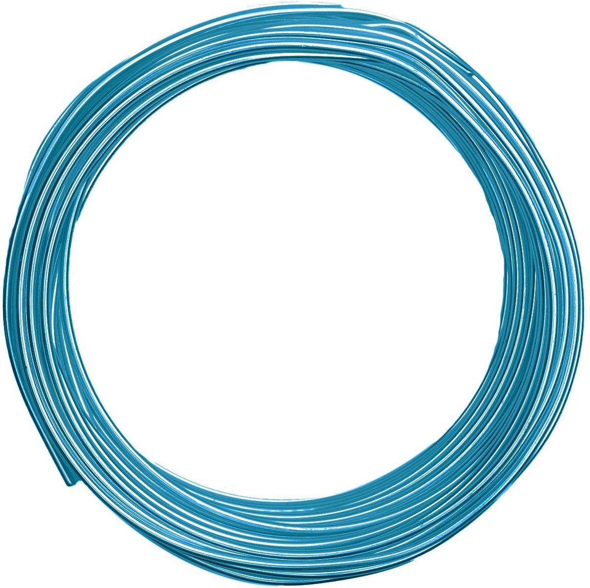   Aluminium Draad - 3mm - ±26m - 500g - Turkoois