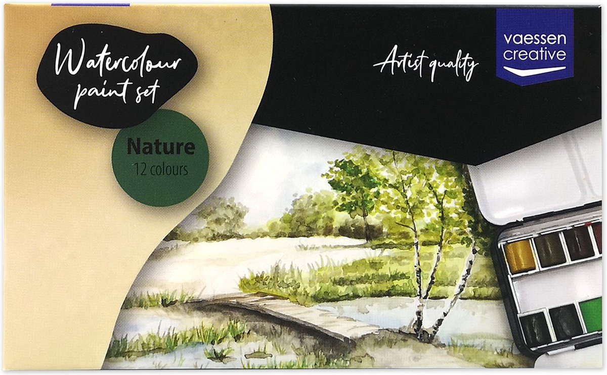 Vaessen Creative Aquarelverf Natuur 12 kleuren