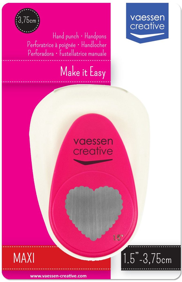   Figuurpons Maxi Hart Schulp Ø3,75cm