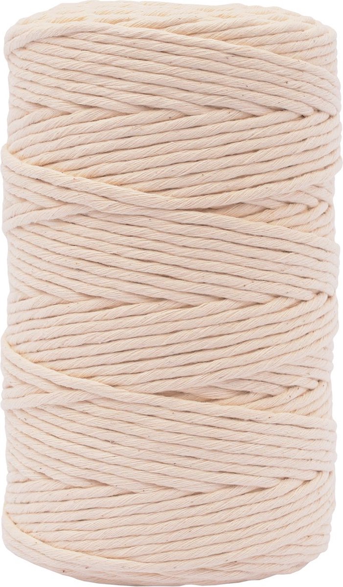 Vaessen Creative Macrame Koord 100% - Naturel - 3mmx200m