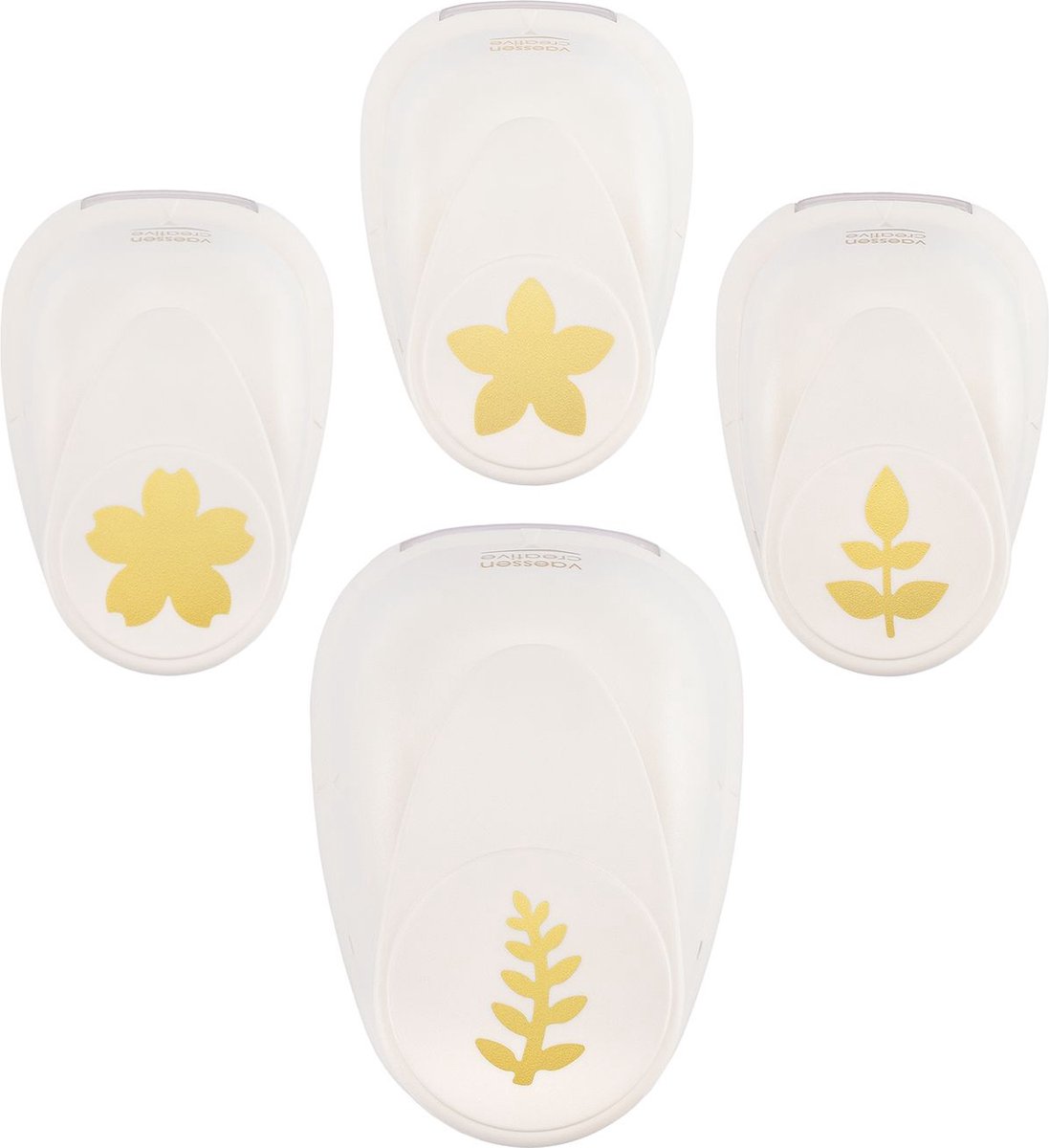   • Figuurpons Set Bloem en Blad 4st.