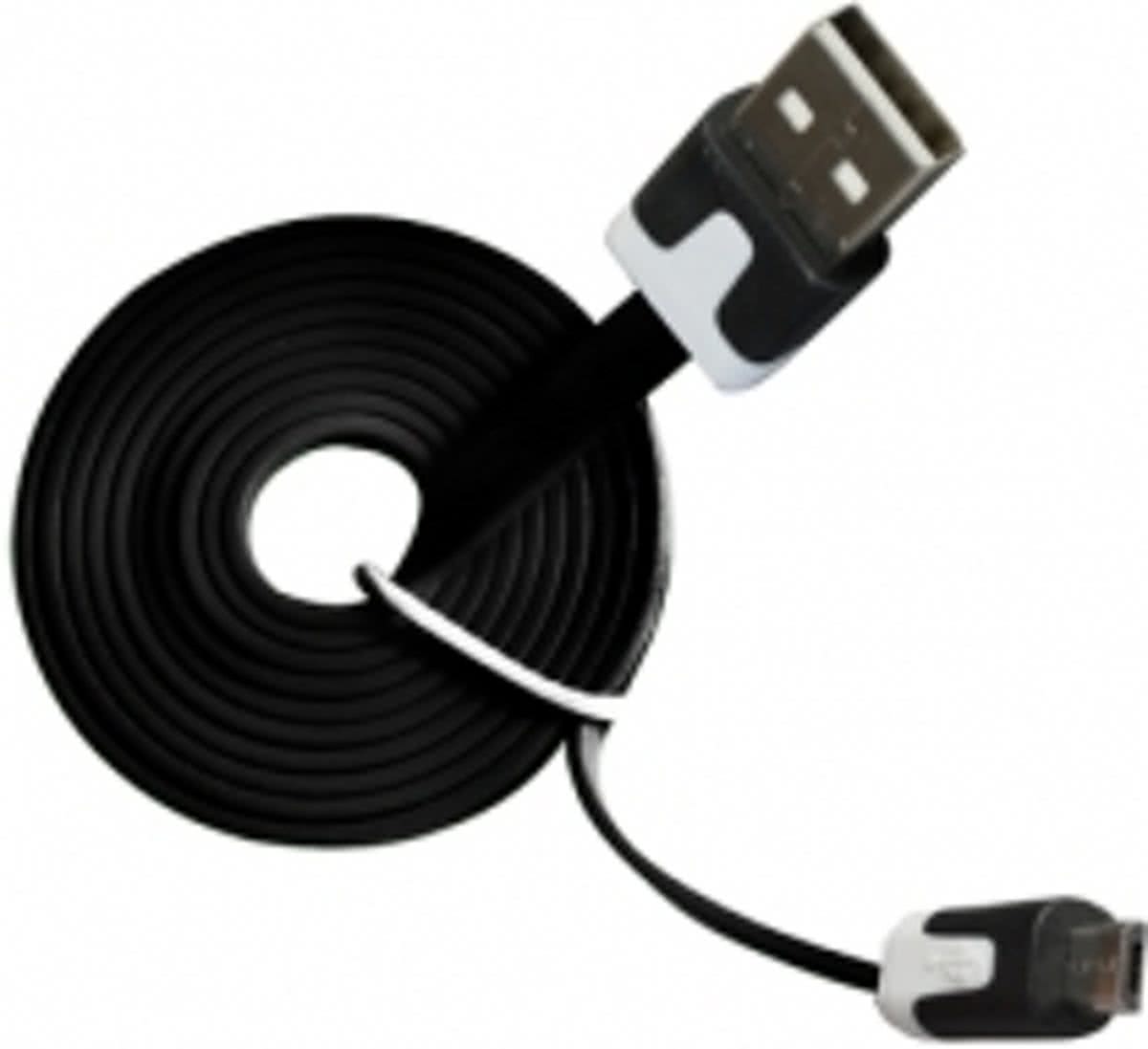 Vakoss USB 2.0 A-B MM 1.0 1m USB A Micro-USB B Mannelijk Mannelijk Zwart USB-kabel