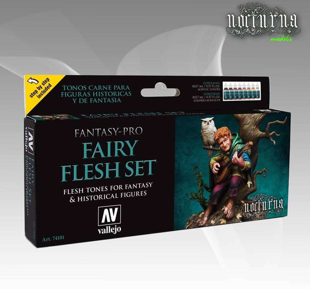 Fantasy-Pro Fairy Flesh Set - 8 kleuren - 17ml - 74101