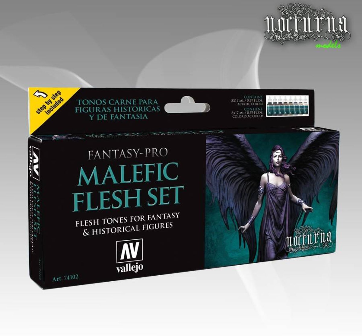 Fantasy-Pro Malefic Flesh Set - 8 kleuren - 17ml - 74102