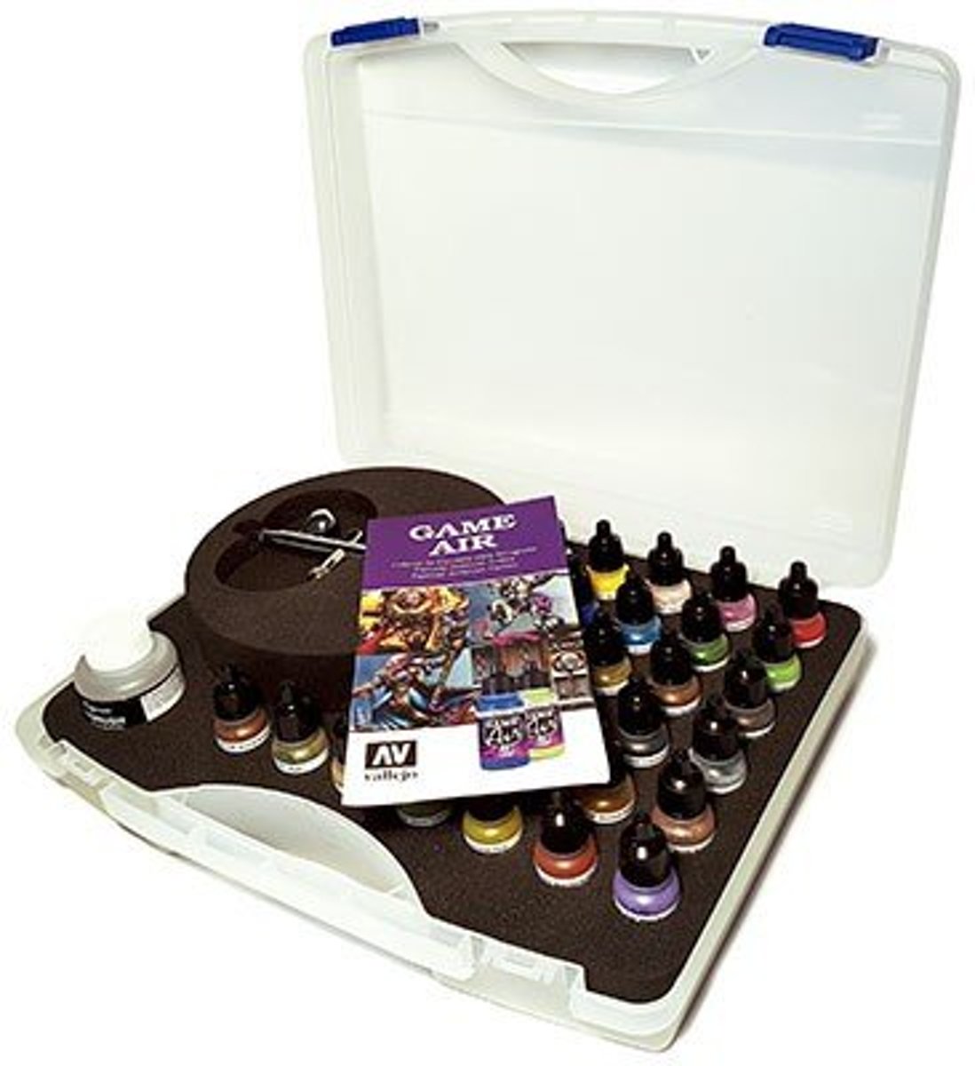 Game Air Paint Set - Basic Game Air Colors & Airbrush - 28 kleuren - 17ml - 72871