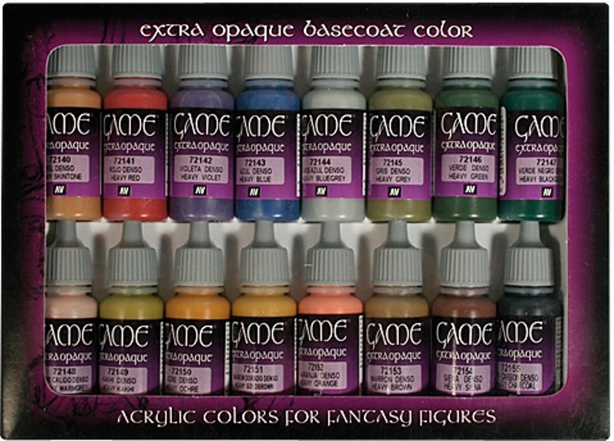 Game Color Extra Opaque Set - 16 kleuren - 17ml - 72290