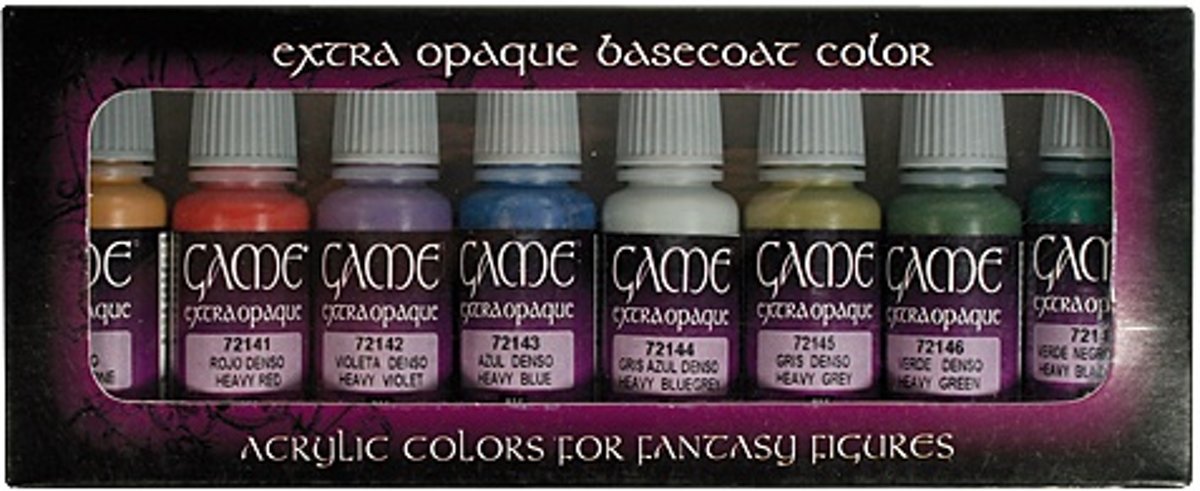 Game Color Extra Opaque Set - 8 kleuren - 17ml - 72294