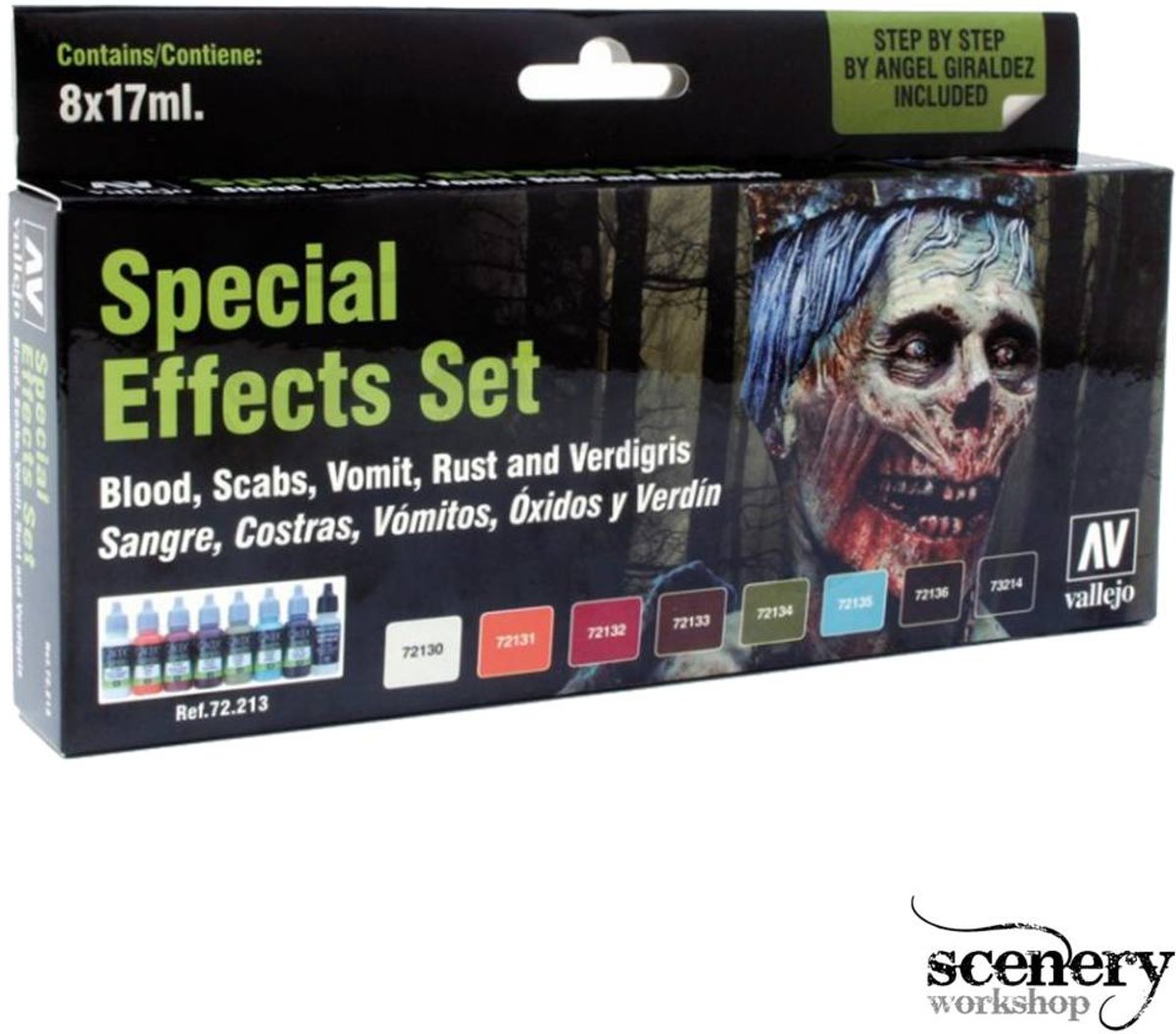 Game Effects Special Effects Set - 8 kleuren - 17ml - 72213