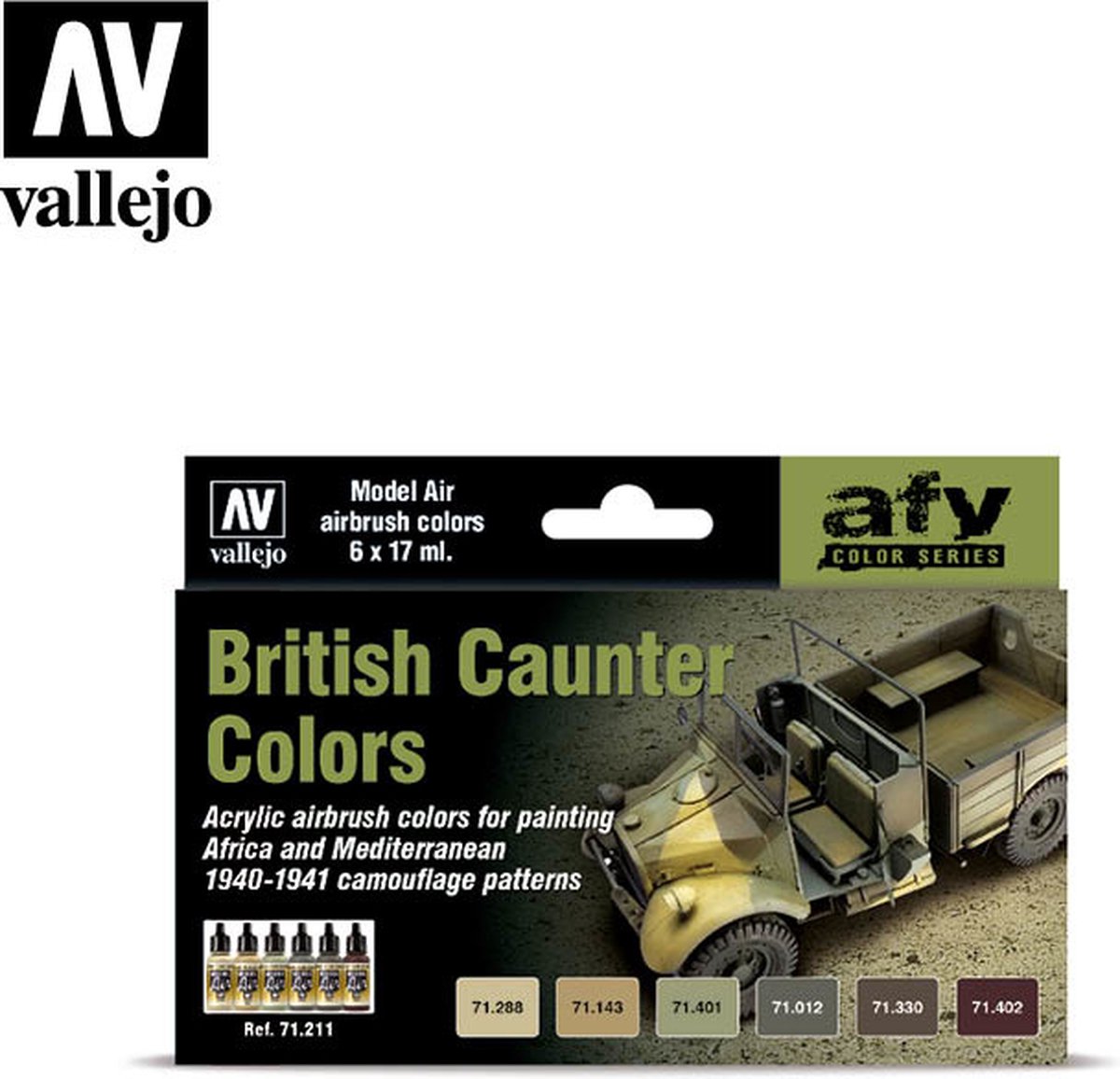 Model Air - British Caunter Colors Set - Vallejo - VAL-71211