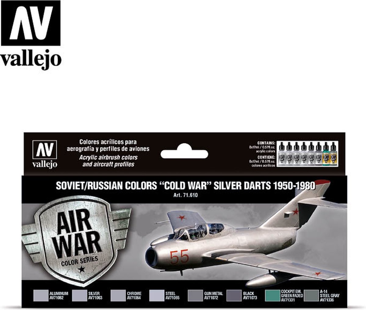 Model Air - Soviet / Russian Colors Cold War Silver - Vallejo - VAL-71610