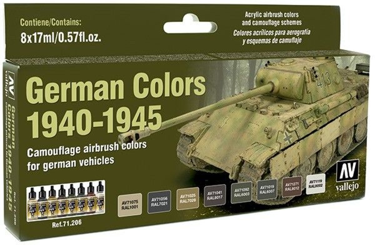 Model Air German Colors 1940-1945 - 8 kleuren - 17ml - 71206