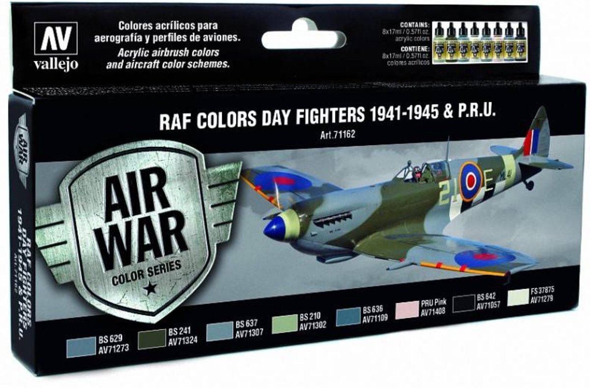 Model Air WWII RAF Day Fighters Colors - 8 kleuren - 17ml - 71162