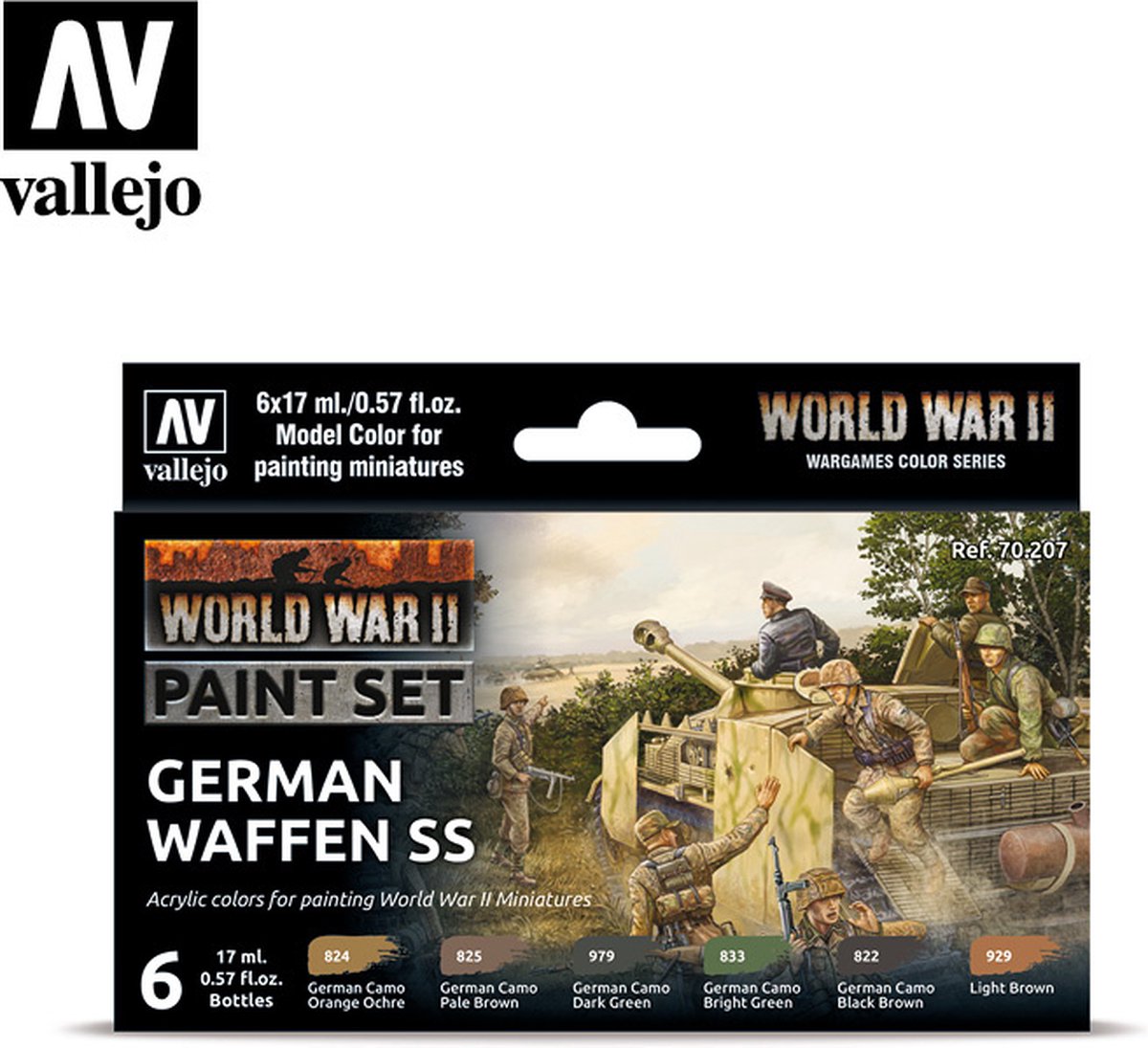 Model Color - WWII German Waffen SS Set - Vallejo - VAL-70207