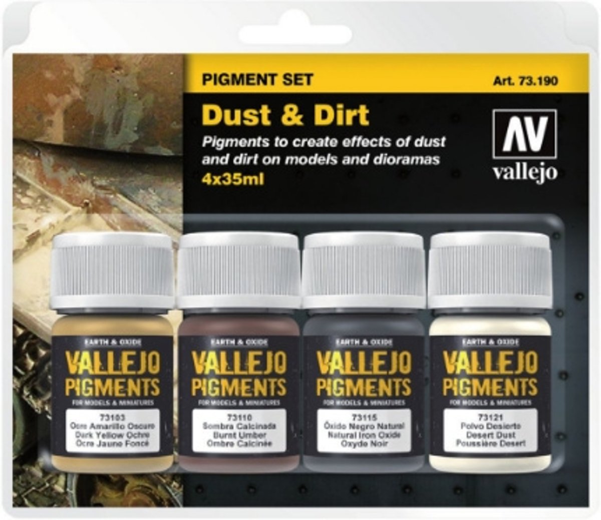 Pigment Set Dust & Dirt - 4 kleuren - 35ml - 73190