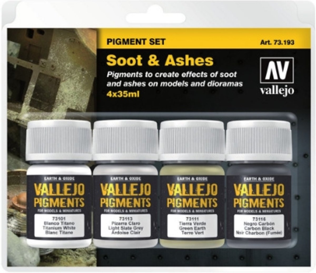 Pigment Set Soot & Ashes - 4 kleuren - 35ml - 73193