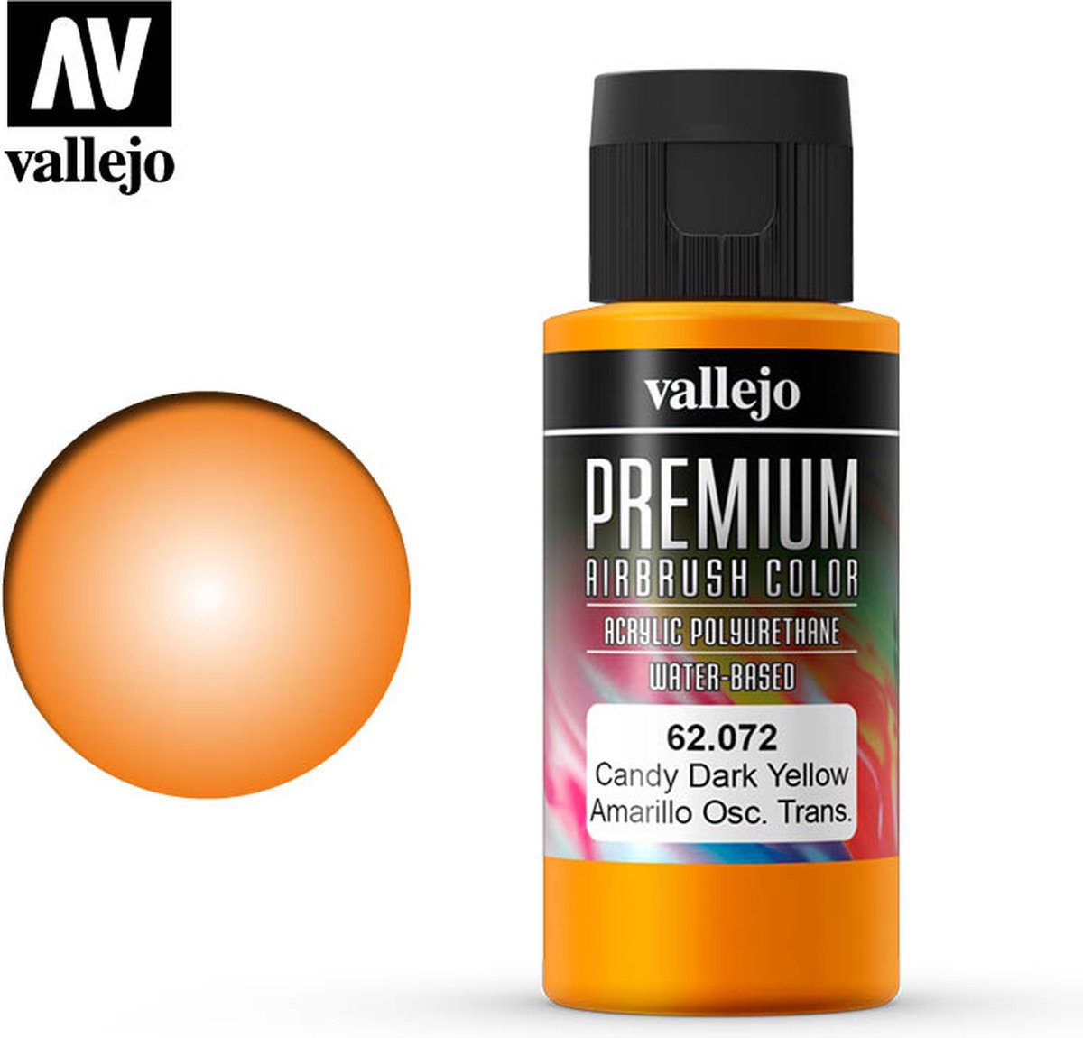 Premium Color Candy Dark Yellow - 60ml - Vallejo - VAL-62072