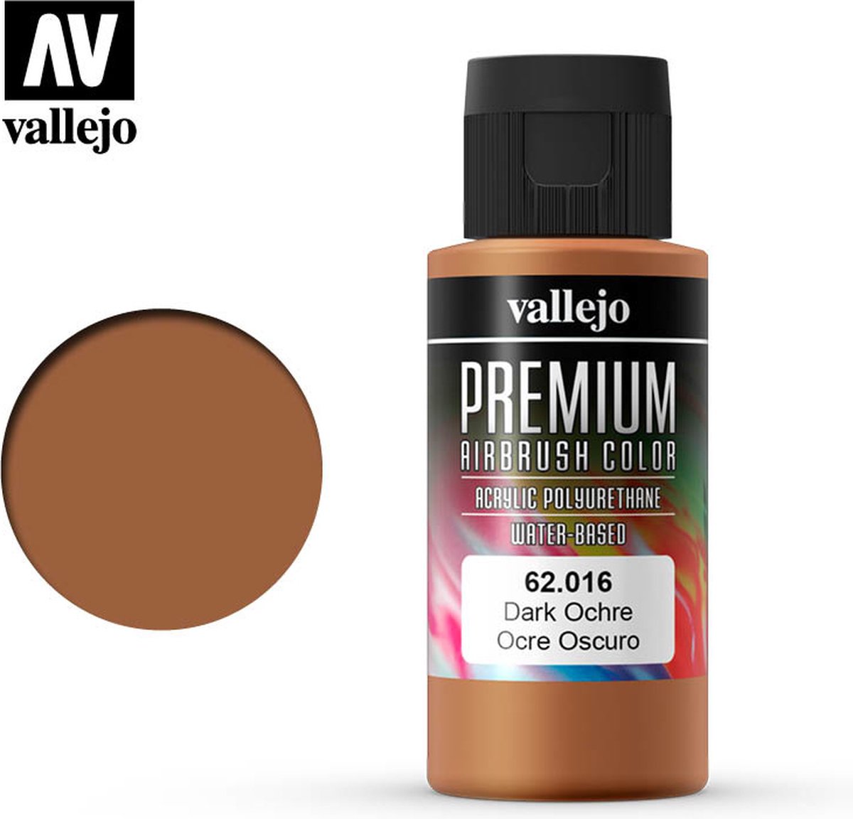 Premium Color Dark Ochre - 60ml - Vallejo - VAL-62016