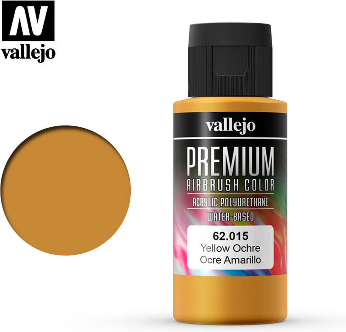 Premium Color Yellow Ochre - 60ml - Vallejo - VAL-62015