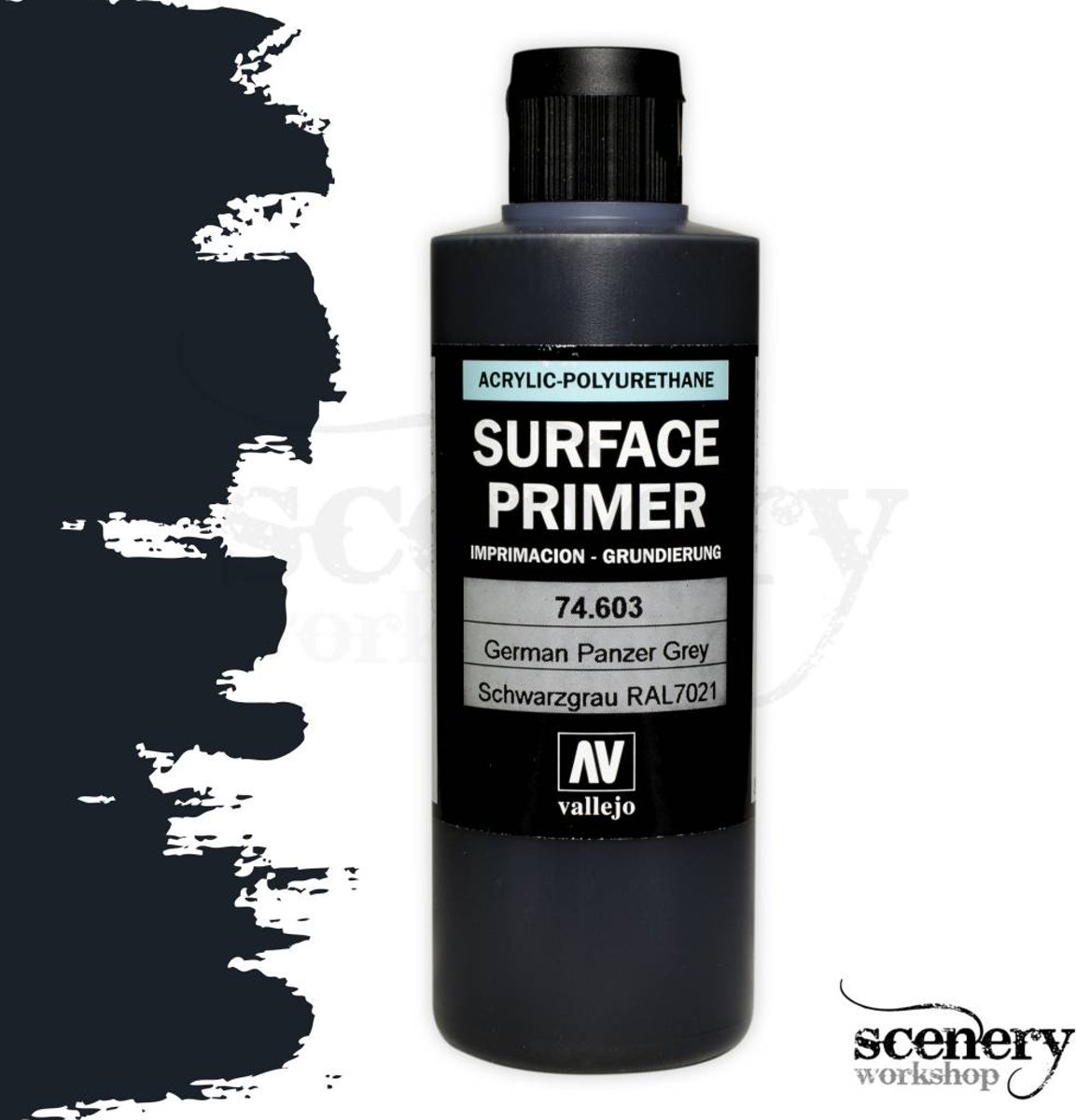 Surface Primer German Panzer Grey - 200ml - 74603