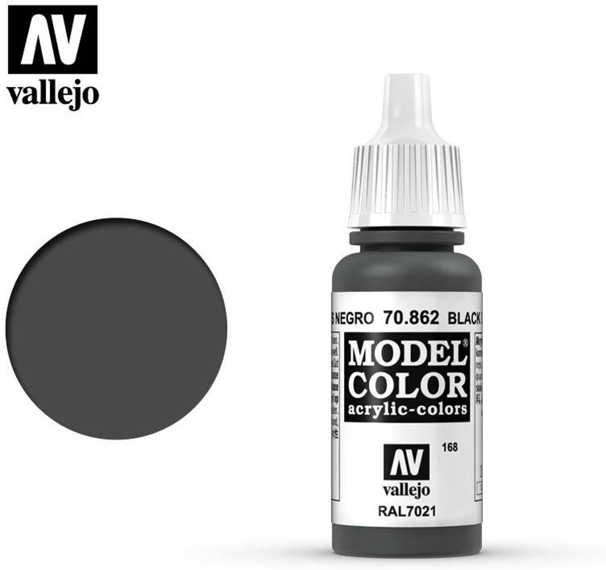 VALLEJO Model Color Black Grey