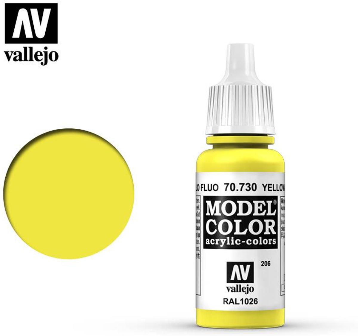 VALLEJO Model Color Yellow Fluo