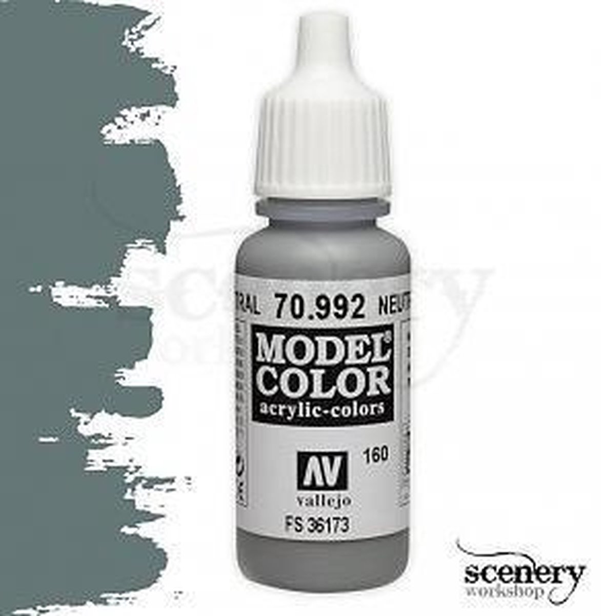 Vallejo 70992 Model Color Neutral Grey - Acryl