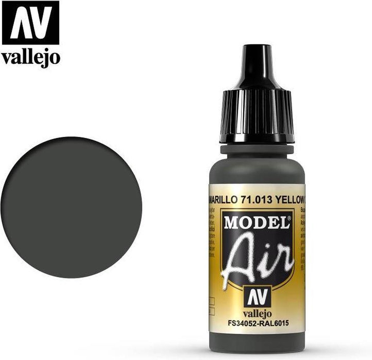 Vallejo 71013 Model Air Yellow Olive - Acryl Verf flesje