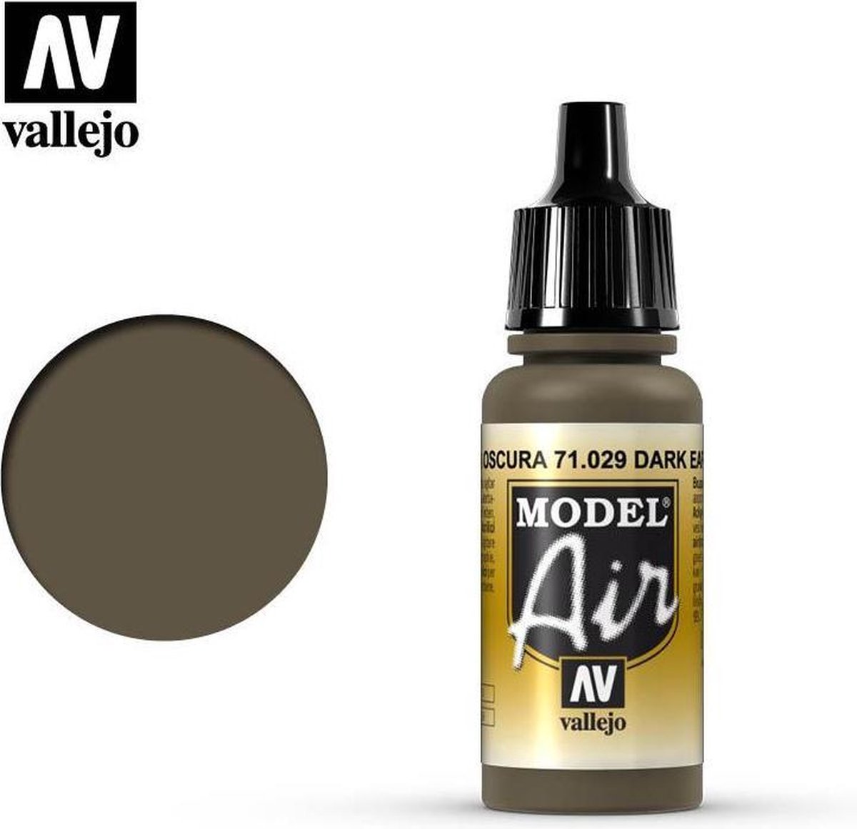 Vallejo 71029 Model Air Dark Earth - Acryl Verf flesje