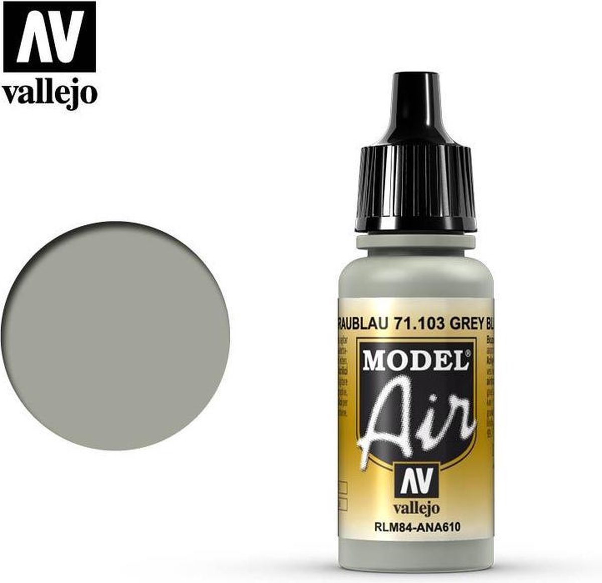 Vallejo 71103 Model Air Grey RLM 84 - Acryl Verf flesje