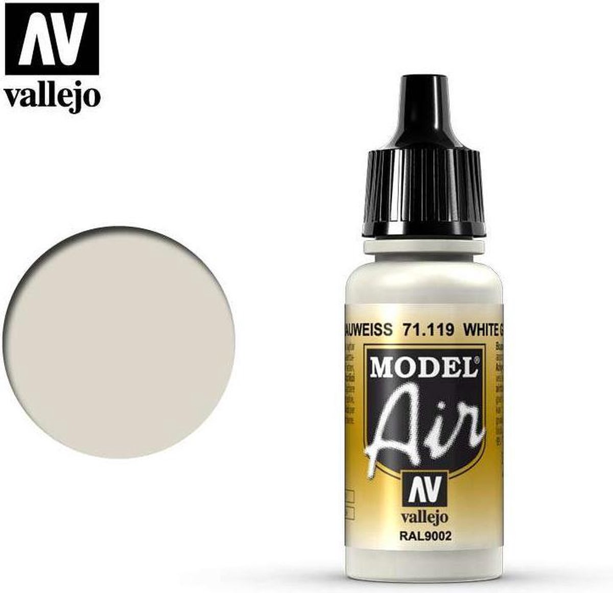 Vallejo 71119 Model Air White Grey - Acryl Verf flesje