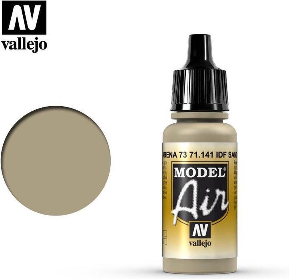 Vallejo 71141 Model Air IDF Sand Grey - Acryl Verf flesje