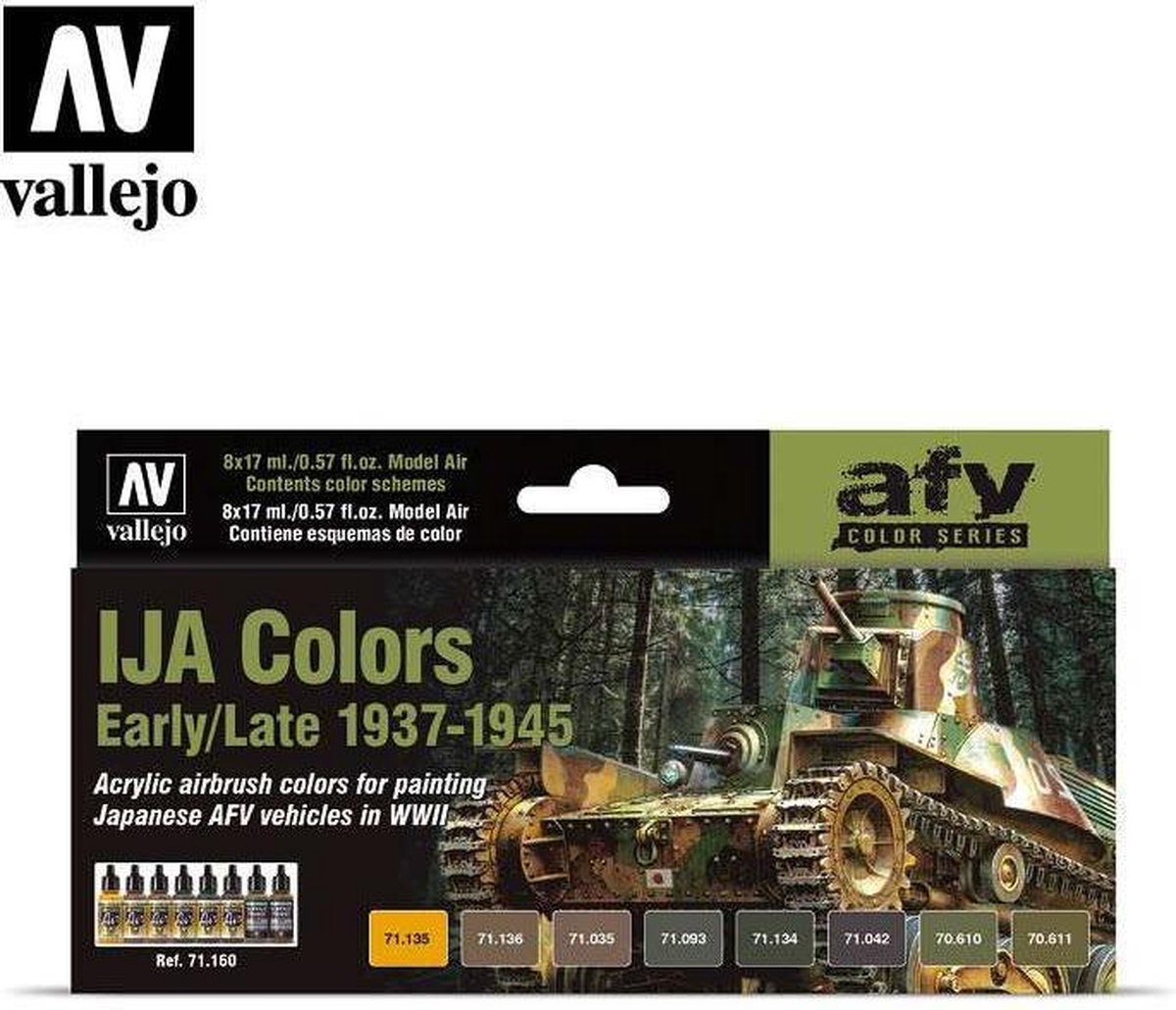 Vallejo 71160 IJA Colors Early/Late 1937-1945 - Acryl Set Verf set