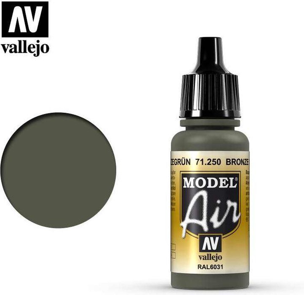 Vallejo 71250 Model Air Bronzegrun - Acryl Verf flesje