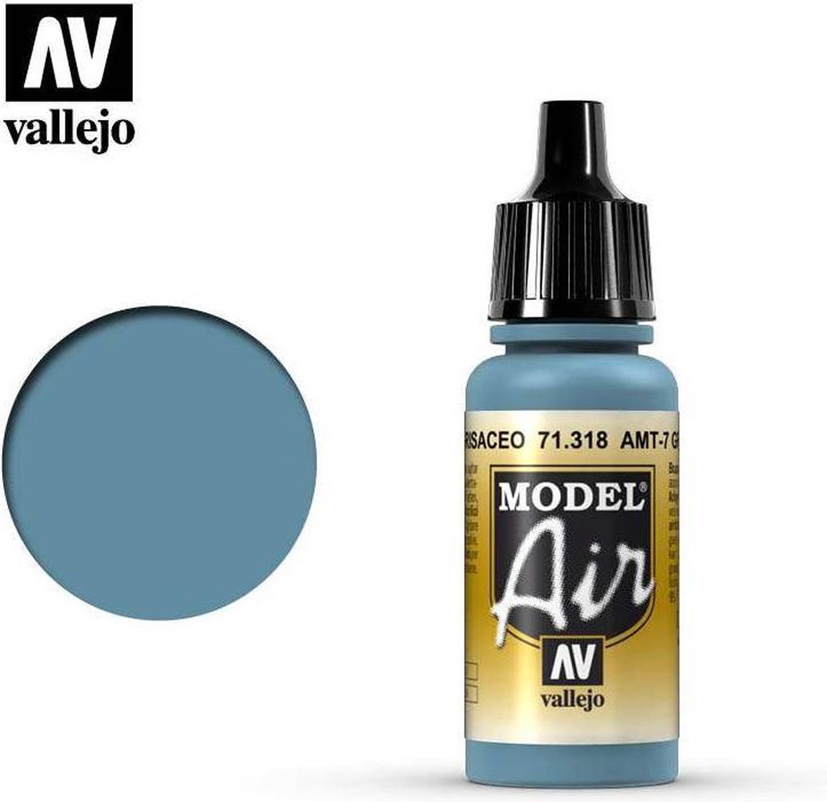 Vallejo 71319 Model Air Greyish Blue A-28M - Acryl Verf flesje