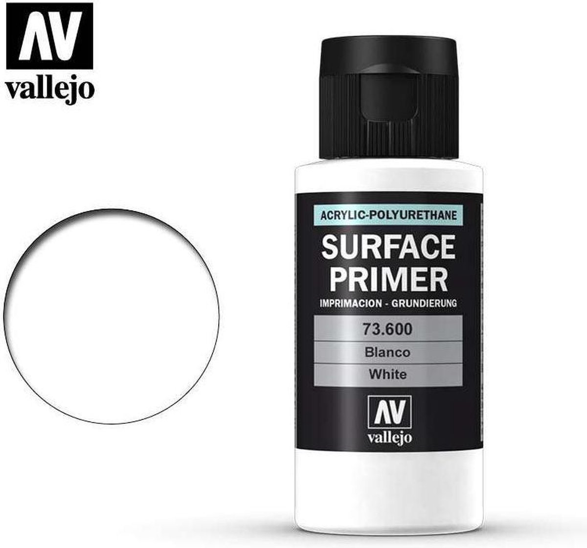 Vallejo 73600 White - Primer - Acryl (60 ml) Verf flesje