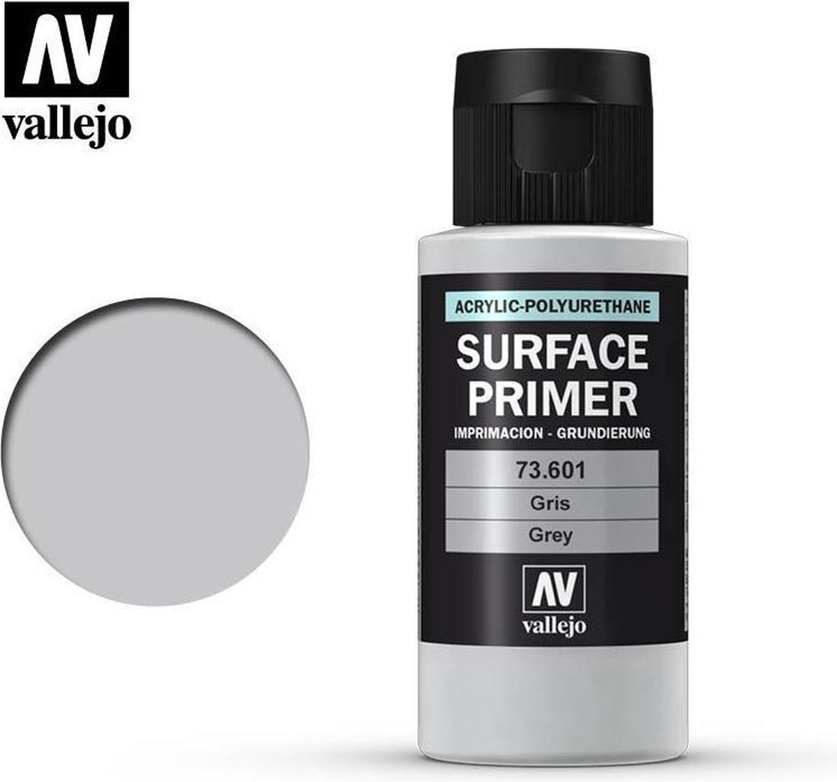 Vallejo 73601 Grey - Primer - Acryl (60 ml) Verf flesje