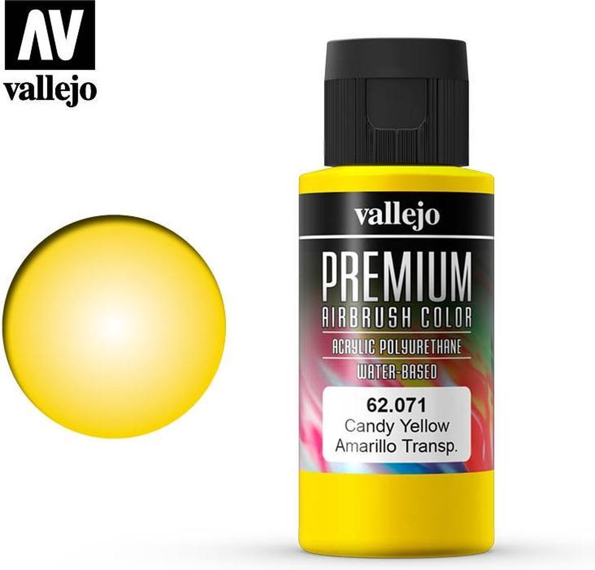 Vallejo Premium Airbrush Color Candy Yellow